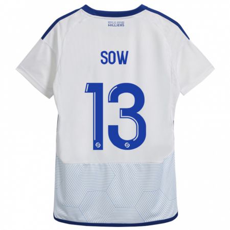 Kandiny Damen Saïdou Sow #13 Weiß Auswärtstrikot Trikot 2023/24 T-Shirt