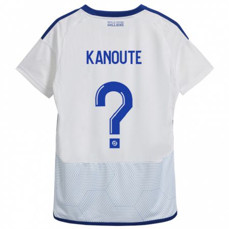 Kandiny Damen Mahamadou Kanouté #0 Weiß Auswärtstrikot Trikot 2023/24 T-Shirt