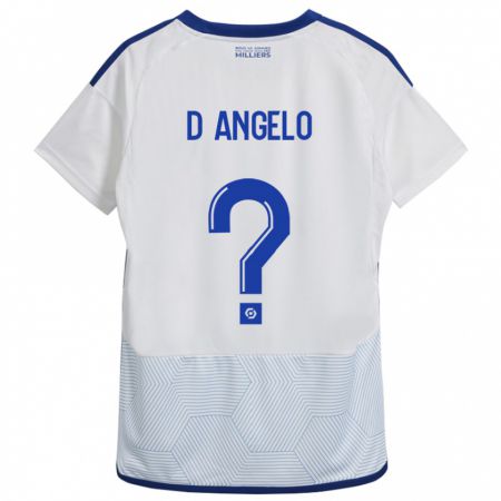 Kandiny Damen Gianni D'angelo #0 Weiß Auswärtstrikot Trikot 2023/24 T-Shirt