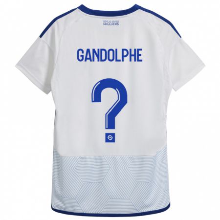 Kandiny Damen Adrien Gandolphe #0 Weiß Auswärtstrikot Trikot 2023/24 T-Shirt