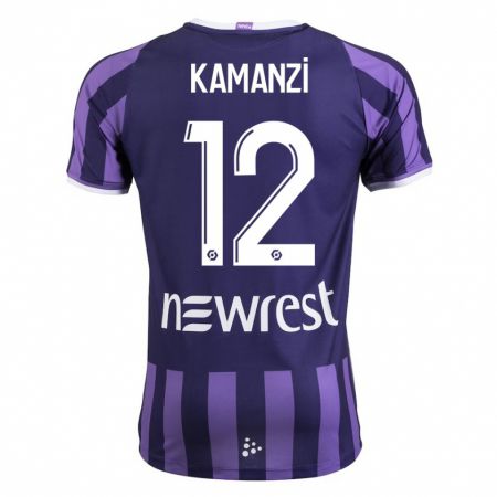 Kandiny Damen Warren Kamanzi #12 Lila Auswärtstrikot Trikot 2023/24 T-Shirt