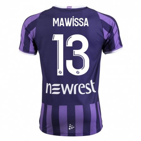 Kandiny Damen Christian Mawissa Elebi #13 Lila Auswärtstrikot Trikot 2023/24 T-Shirt