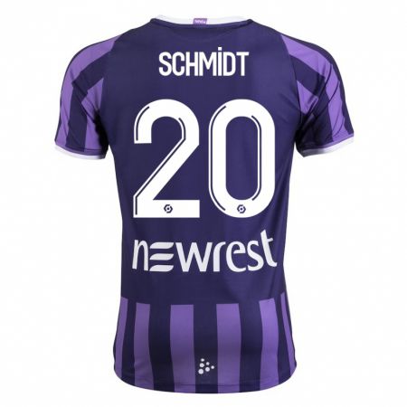 Kandiny Damen Niklas Schmidt #20 Lila Auswärtstrikot Trikot 2023/24 T-Shirt