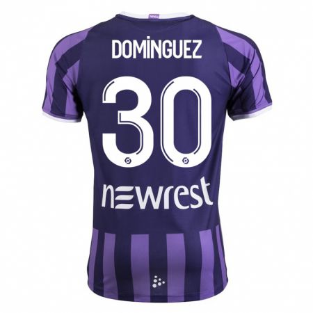 Kandiny Damen Álex Domínguez #30 Lila Auswärtstrikot Trikot 2023/24 T-Shirt