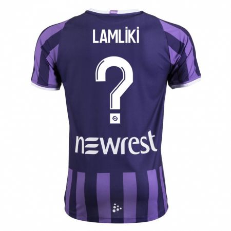 Kandiny Damen Nassim Lamliki #0 Lila Auswärtstrikot Trikot 2023/24 T-Shirt