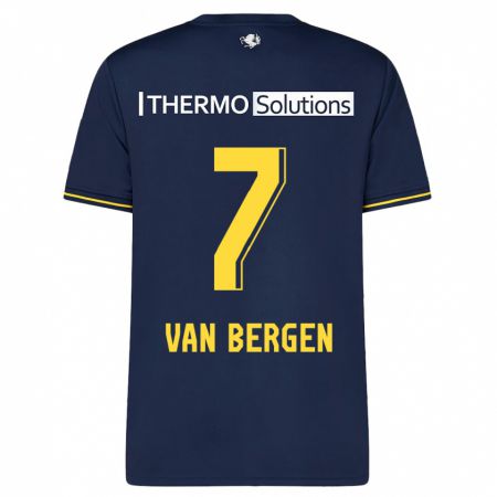 Kandiny Damen Mitchell Van Bergen #7 Marine Auswärtstrikot Trikot 2023/24 T-Shirt