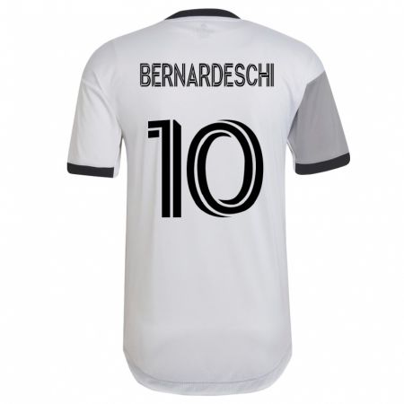 Kandiny Damen Federico Bernardeschi #10 Weiß Auswärtstrikot Trikot 2023/24 T-Shirt