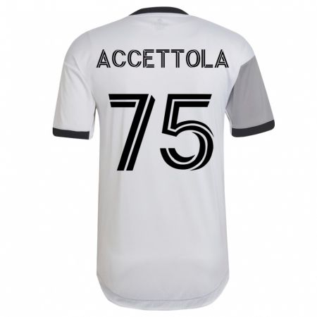Kandiny Damen Luca Accettola #75 Weiß Auswärtstrikot Trikot 2023/24 T-Shirt