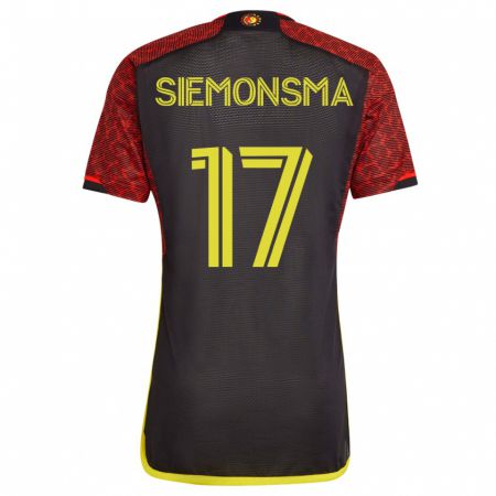 Kandiny Damen Sianna Siemonsma #17 Orangefarben Auswärtstrikot Trikot 2023/24 T-Shirt