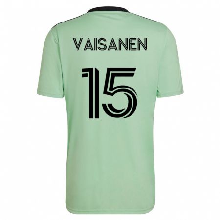 Kandiny Damen Leo Väisänen #15 Hellgrün Auswärtstrikot Trikot 2023/24 T-Shirt