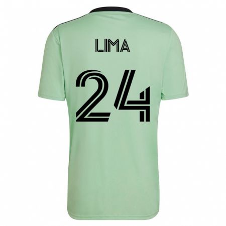 Kandiny Damen Nick Lima #24 Hellgrün Auswärtstrikot Trikot 2023/24 T-Shirt