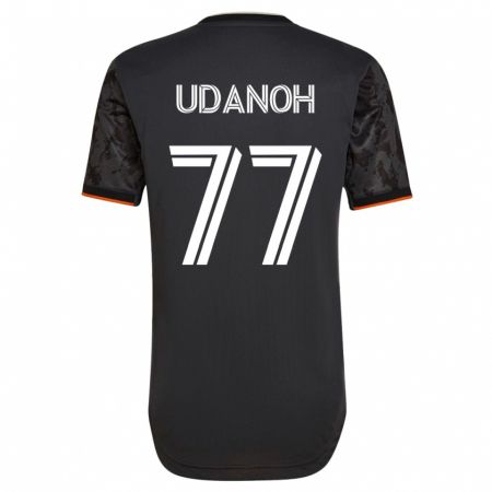 Kandiny Damen Iffy Udanoh #77 Schwarz Auswärtstrikot Trikot 2023/24 T-Shirt