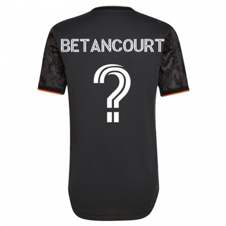 Kandiny Damen Noah Betancourt #0 Schwarz Auswärtstrikot Trikot 2023/24 T-Shirt