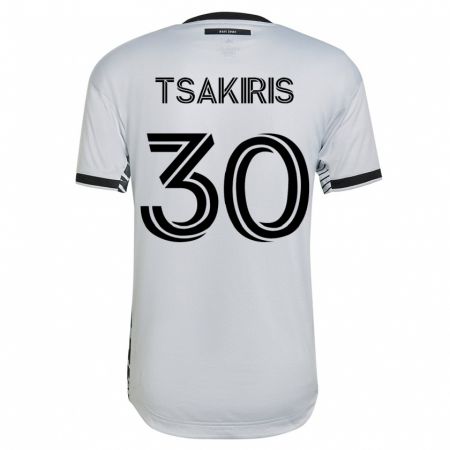 Kandiny Damen Niko Tsakiris #30 Weiß Auswärtstrikot Trikot 2023/24 T-Shirt