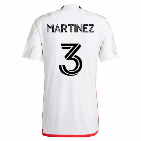 Kandiny Damen José Antonio Martínez #3 Weiß Auswärtstrikot Trikot 2023/24 T-Shirt