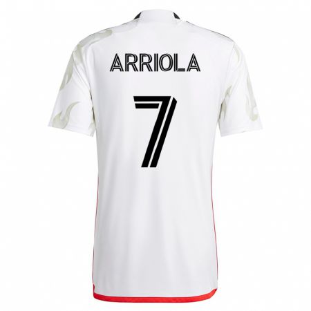 Kandiny Damen Paul Arriola #7 Weiß Auswärtstrikot Trikot 2023/24 T-Shirt