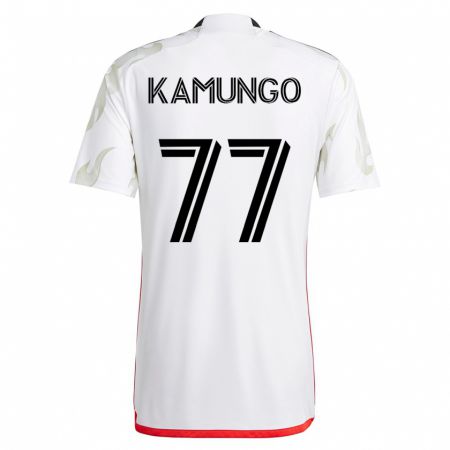 Kandiny Damen Bernard Kamungo #77 Weiß Auswärtstrikot Trikot 2023/24 T-Shirt