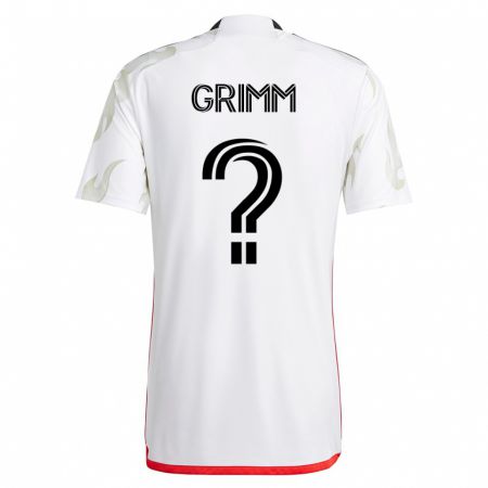 Kandiny Damen Mason Grimm #0 Weiß Auswärtstrikot Trikot 2023/24 T-Shirt