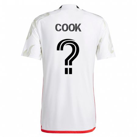 Kandiny Damen Christopher Cook #0 Weiß Auswärtstrikot Trikot 2023/24 T-Shirt
