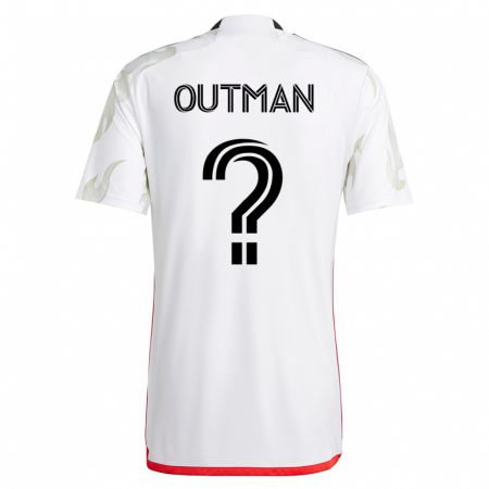 Kandiny Damen Bryce Outman #0 Weiß Auswärtstrikot Trikot 2023/24 T-Shirt
