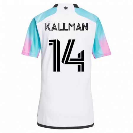 Kandiny Damen Brent Kallman #14 Weiß Auswärtstrikot Trikot 2023/24 T-Shirt