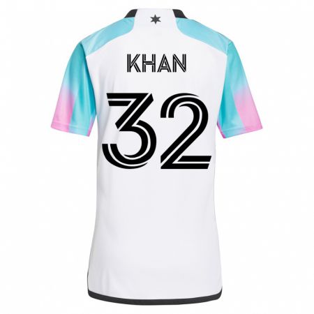 Kandiny Damen Molik Khan #32 Weiß Auswärtstrikot Trikot 2023/24 T-Shirt