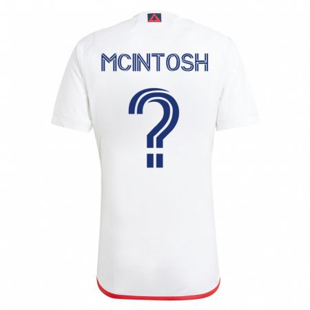 Kandiny Damen Damario Mcintosh #0 Weiß Rot Auswärtstrikot Trikot 2023/24 T-Shirt