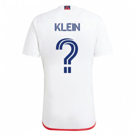 Kandiny Damen Eric Klein #0 Weiß Rot Auswärtstrikot Trikot 2023/24 T-Shirt