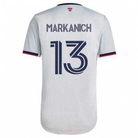 Kandiny Damen Anthony Markanich #13 Weiß Auswärtstrikot Trikot 2023/24 T-Shirt