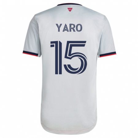 Kandiny Damen Joshua Yaro #15 Weiß Auswärtstrikot Trikot 2023/24 T-Shirt
