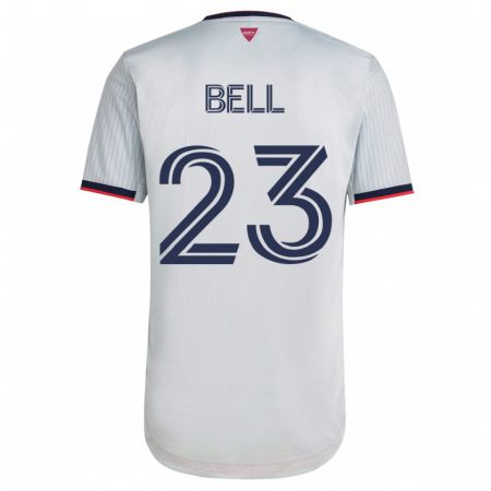 Kandiny Damen Jon Bell #23 Weiß Auswärtstrikot Trikot 2023/24 T-Shirt