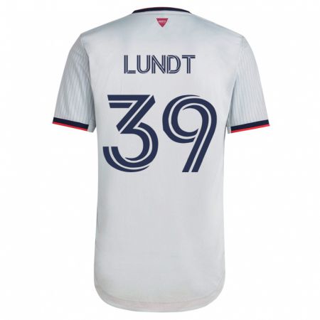 Kandiny Damen Ben Lundt #39 Weiß Auswärtstrikot Trikot 2023/24 T-Shirt