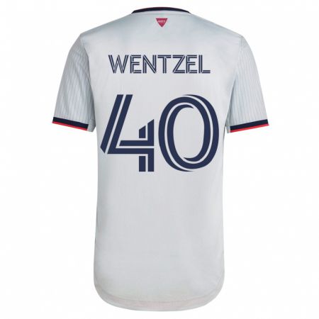 Kandiny Damen Michael Wentzel #40 Weiß Auswärtstrikot Trikot 2023/24 T-Shirt