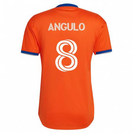 Kandiny Damen Marco Angulo #8 Weiß Auswärtstrikot Trikot 2023/24 T-Shirt