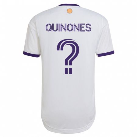 Kandiny Damen Lucas Quiñones #0 Weiß Auswärtstrikot Trikot 2023/24 T-Shirt