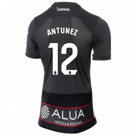 Kandiny Damen Yahir Antúnez #12 Schwarz Auswärtstrikot Trikot 2023/24 T-Shirt