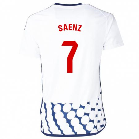 Kandiny Damen Raúl Sáenz #7 Weiß Auswärtstrikot Trikot 2023/24 T-Shirt