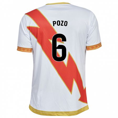 Kandiny Kinder José Pozo #6 Weiß Heimtrikot Trikot 2023/24 T-Shirt