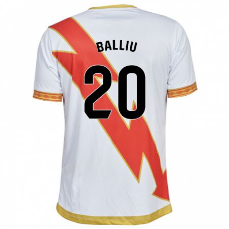 Kandiny Kinder Iván Balliu #20 Weiß Heimtrikot Trikot 2023/24 T-Shirt