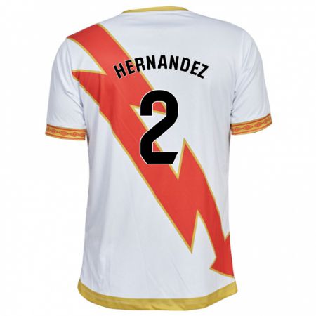 Kandiny Kinder Marco Hernández #2 Weiß Heimtrikot Trikot 2023/24 T-Shirt