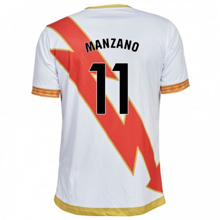 Kandiny Kinder Sergio Manzano #11 Weiß Heimtrikot Trikot 2023/24 T-Shirt