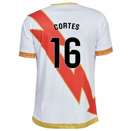 Kandiny Kinder José Cortés #16 Weiß Heimtrikot Trikot 2023/24 T-Shirt