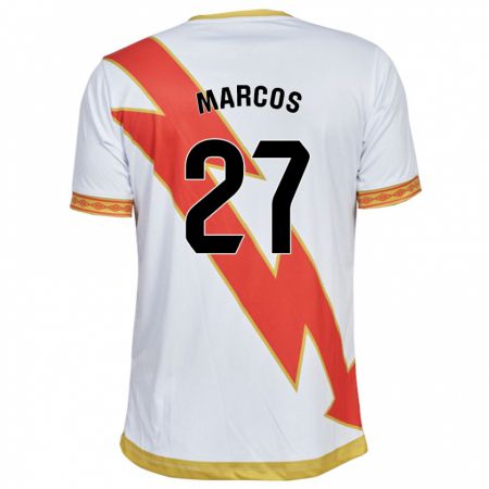 Kandiny Kinder Álvaro Marcos #27 Weiß Heimtrikot Trikot 2023/24 T-Shirt