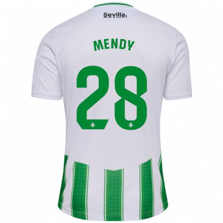 Kandiny Kinder Nobel Mendy #28 Weiß Heimtrikot Trikot 2023/24 T-Shirt