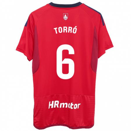 Kandiny Kinder Lucas Torró #6 Rot Heimtrikot Trikot 2023/24 T-Shirt