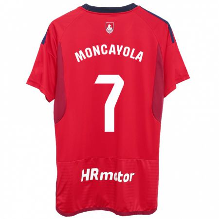 Kandiny Kinder Jon Moncayola #7 Rot Heimtrikot Trikot 2023/24 T-Shirt