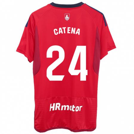 Kandiny Kinder Alejandro Catena #24 Rot Heimtrikot Trikot 2023/24 T-Shirt