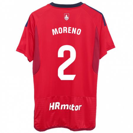 Kandiny Kinder Jorge Moreno #27 Rot Heimtrikot Trikot 2023/24 T-Shirt