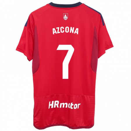 Kandiny Kinder Rubén Azcona #7 Rot Heimtrikot Trikot 2023/24 T-Shirt