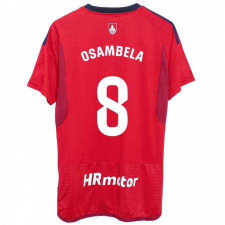 Kandiny Kinder Asier Osambela #8 Rot Heimtrikot Trikot 2023/24 T-Shirt